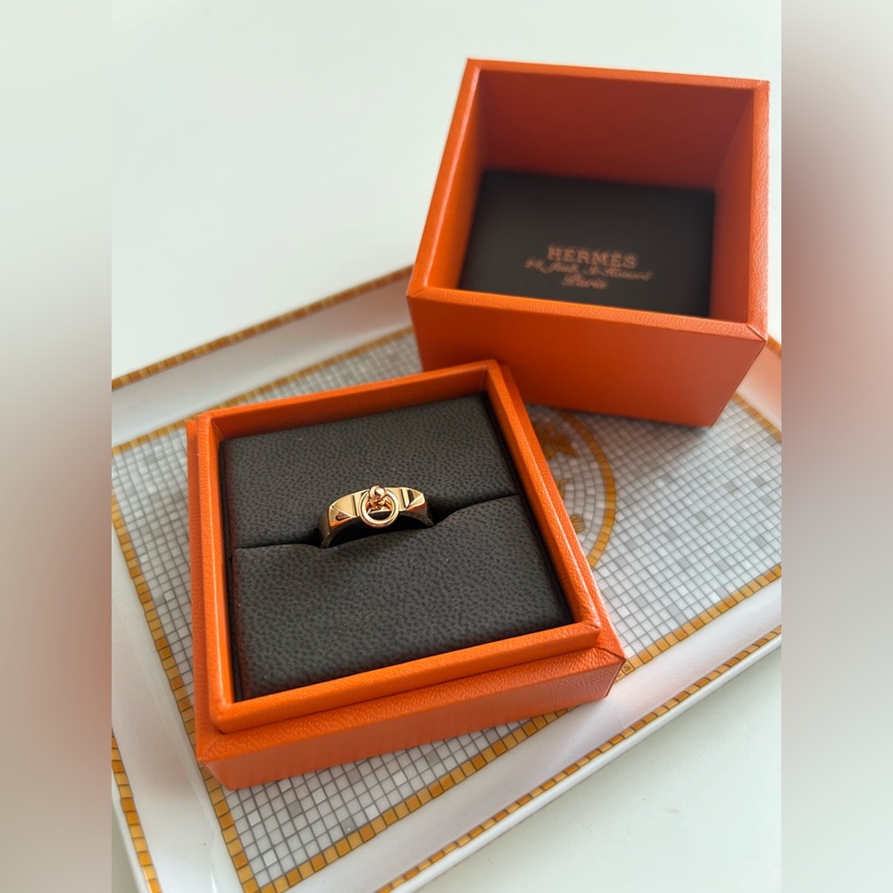 📌SOLD ON OTHER WEBSITE. Hermès - Collier de Chien Ring, 18k Rose Gold